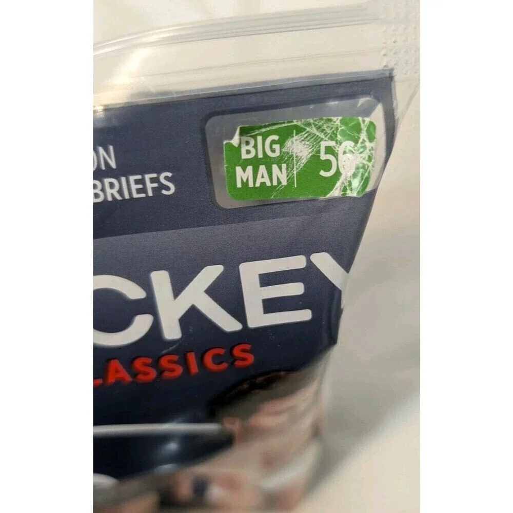 Jockey Classics Big Man 2-Pack Briefs - Size 56 White Full Rise 100% Cotton NEW